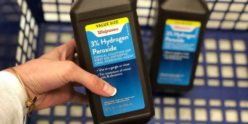 TWO Walgreens Hydrogen Peroxide 32oz Bottles Only 77¢ Each
