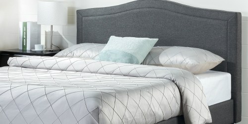 Zinus Full Size Upholstered Scalloped Platform Bed Only $154 Shipped & More