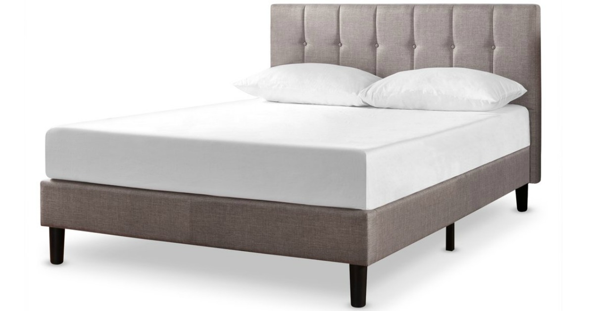 Zinus Upholstered Full-Size Platform Bed Only $170 Shipped + More