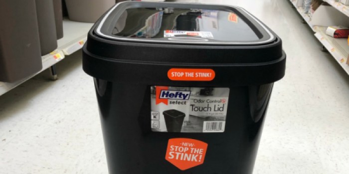 Hefty Touch Lid 13-Gallon Trash Can Only $8.50 on Walmart.com