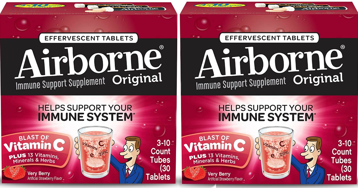 Amazon THREE Airborne Original 10Count Tubes Only 6.40 Shipped (Just