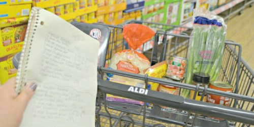 This FREE Printable 5 Day ALDI Meal Plan is EVERYTHING