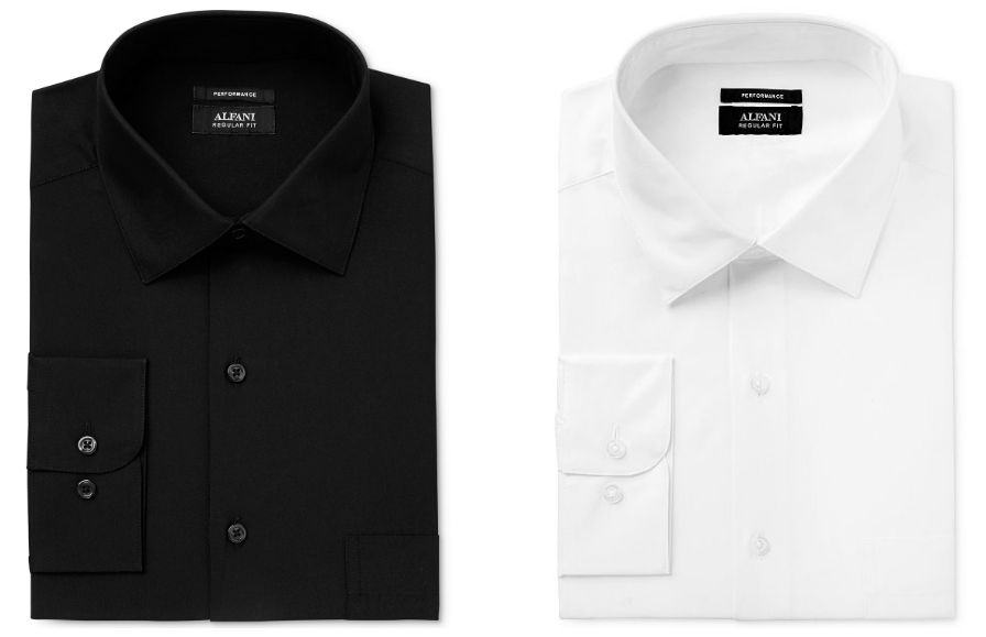 alfani white dress shirt