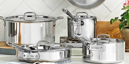 All-Clad 10 Piece Stainless Steel Cookware Set Only $422.99 Shipped (Regularly $880) + More