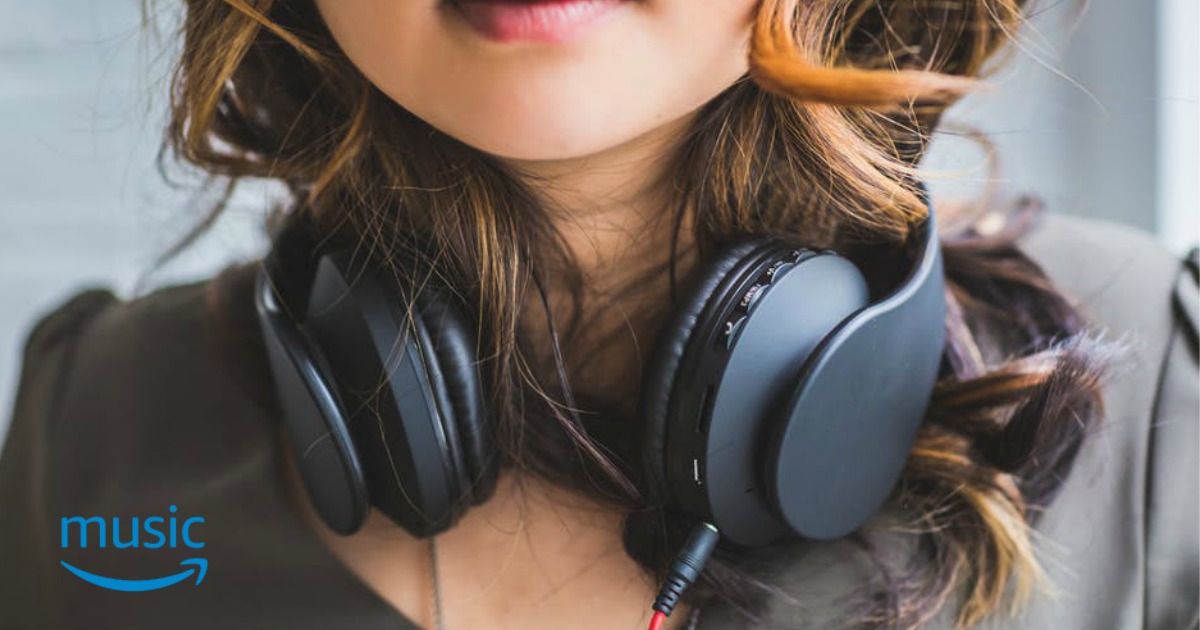 amazon no-rush rewards – girl with headphones