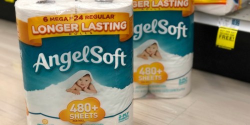 TWO Angel Soft Bath Tissue Six-Roll Mega Packs Only $9.99 at Rite Aid
