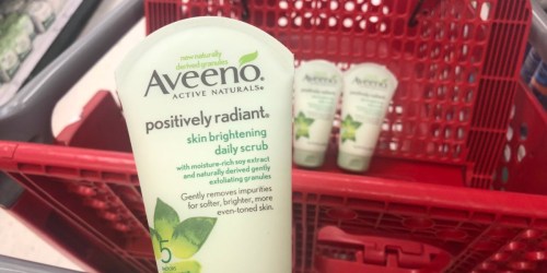 Aveeno Positively Radiant Scrubs Only 46¢ Each After Target Gift Card