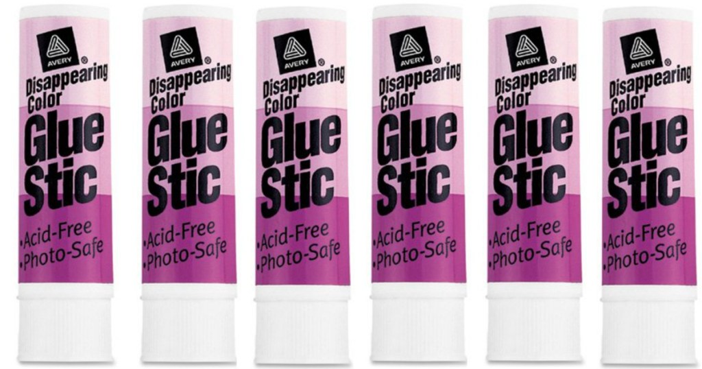 Avery Glue Stic, Permanent, Disappearing Color