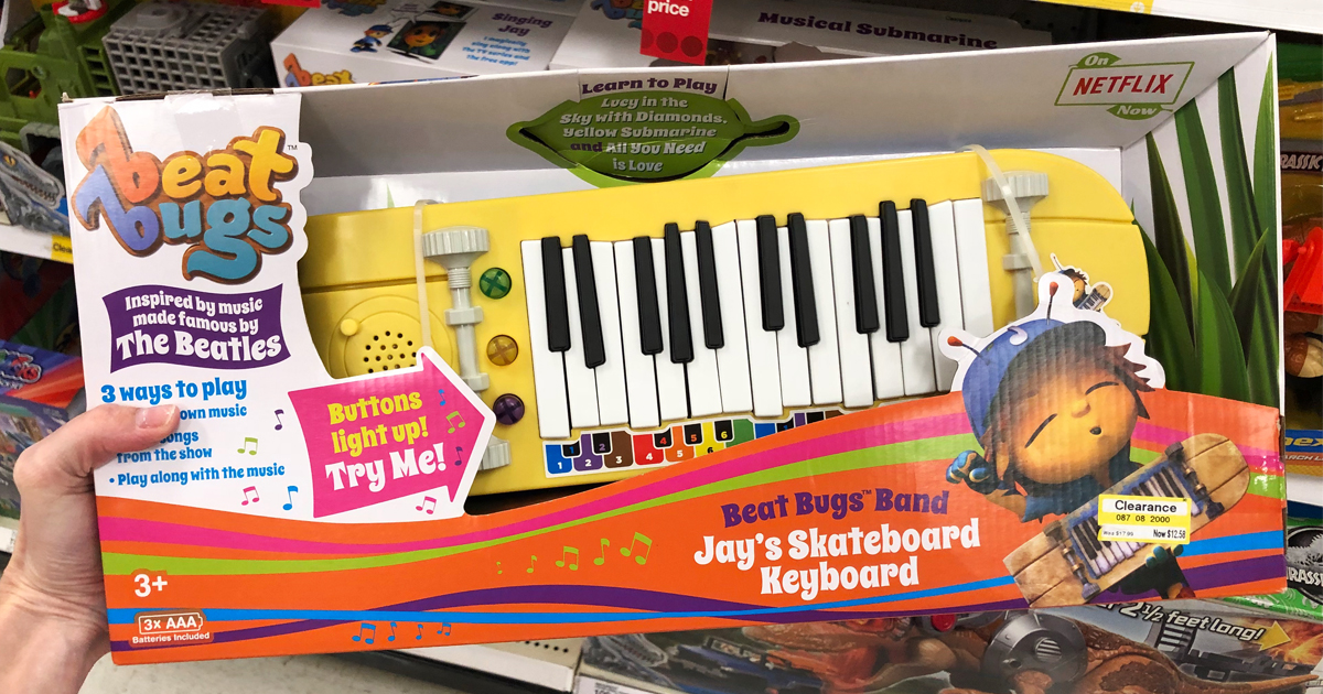 Beat Bugs Music Mentor Jay's Skateboard Children Kids Keyboard Piano 