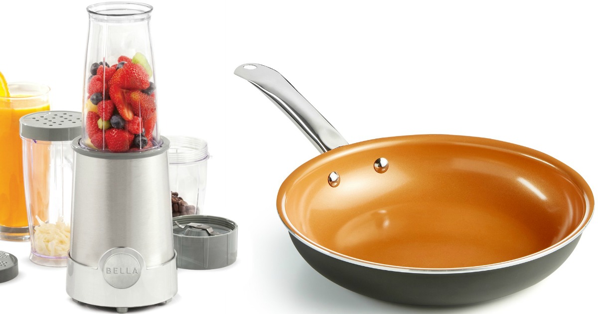 Bella Small Kitchen Appliances Only 9 99 Shipped After Macy S Mail In   Bella Blender And Copper Pan 