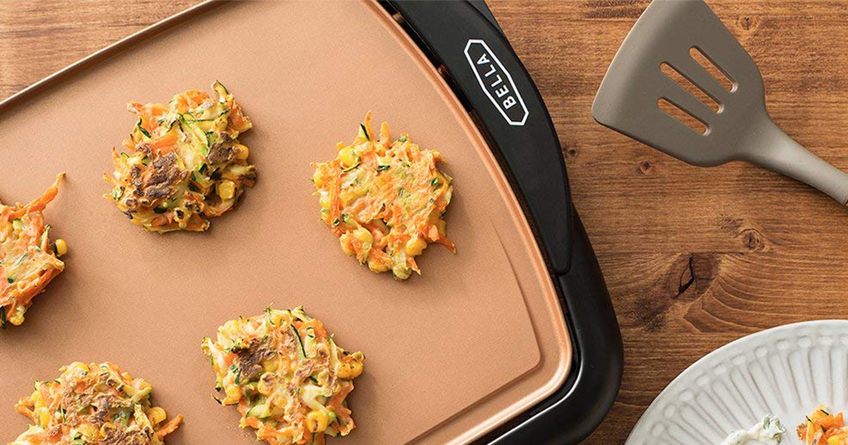 Bella Ceramic Copper Titanium Electric Griddle Only 14.99 (Regularly 30)