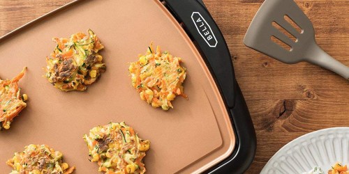 Bella Ceramic Copper Titanium Electric Griddle Only $14.99 (Regularly $30)