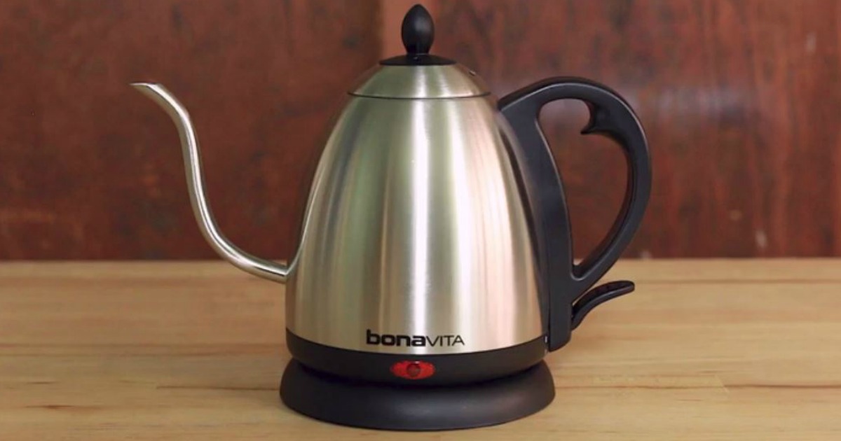 bonavita 1.0 l electric kettle featuring gooseneck spout