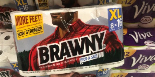 TWO Brawny XL Paper Towels 8-Count Packs As Low As $16.43 at Target (Just $1.03 Per XL Roll)