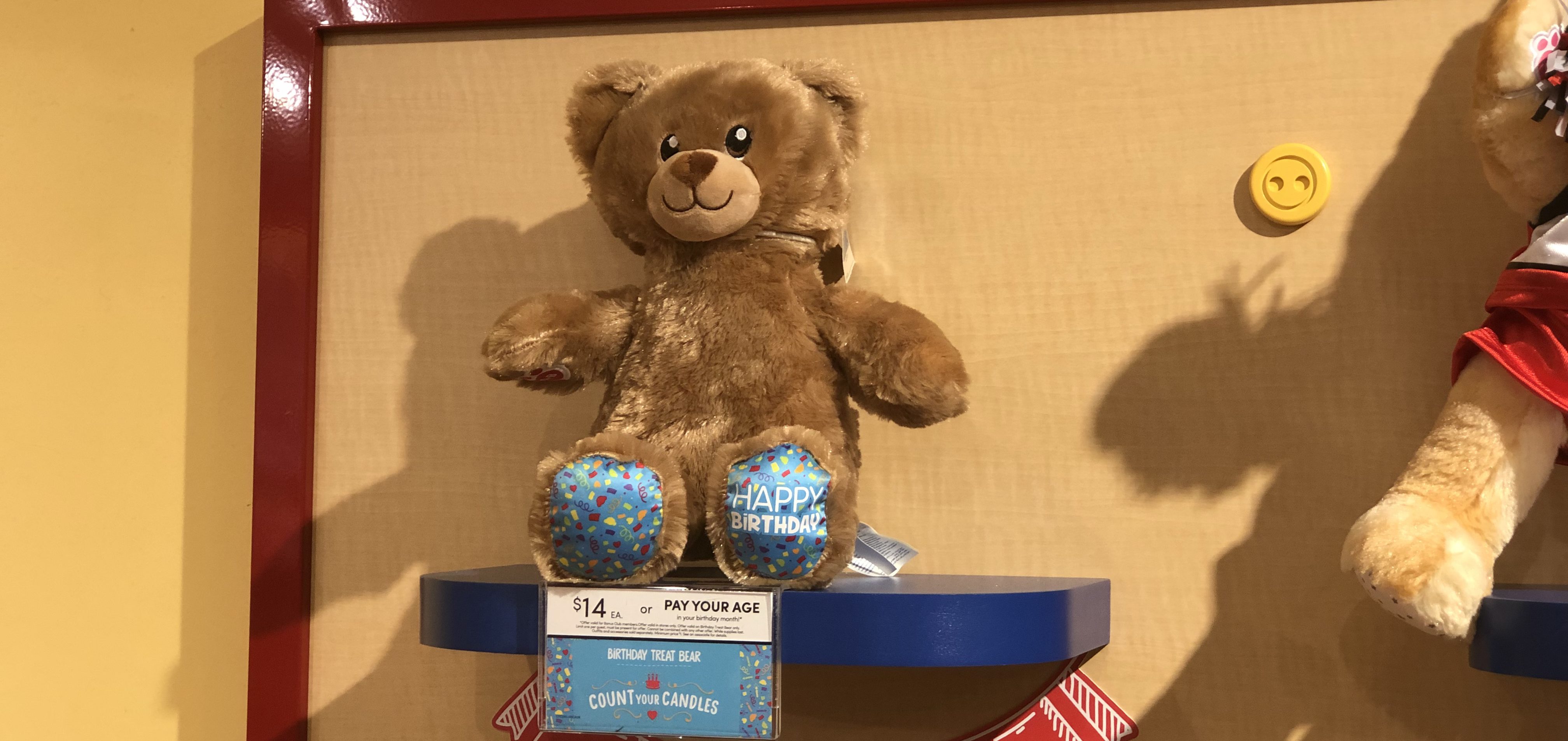 BuildABear Count Your Candles Program Pay Your Age for Birthday Bear During Birthday Month