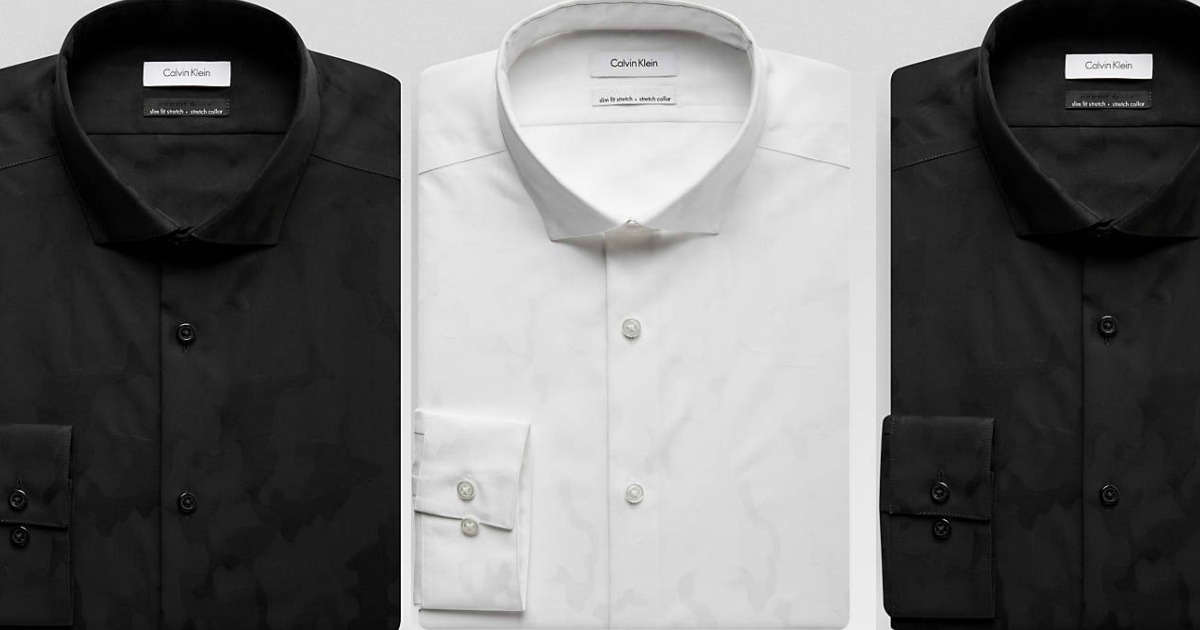 calvin klein no iron dress shirt