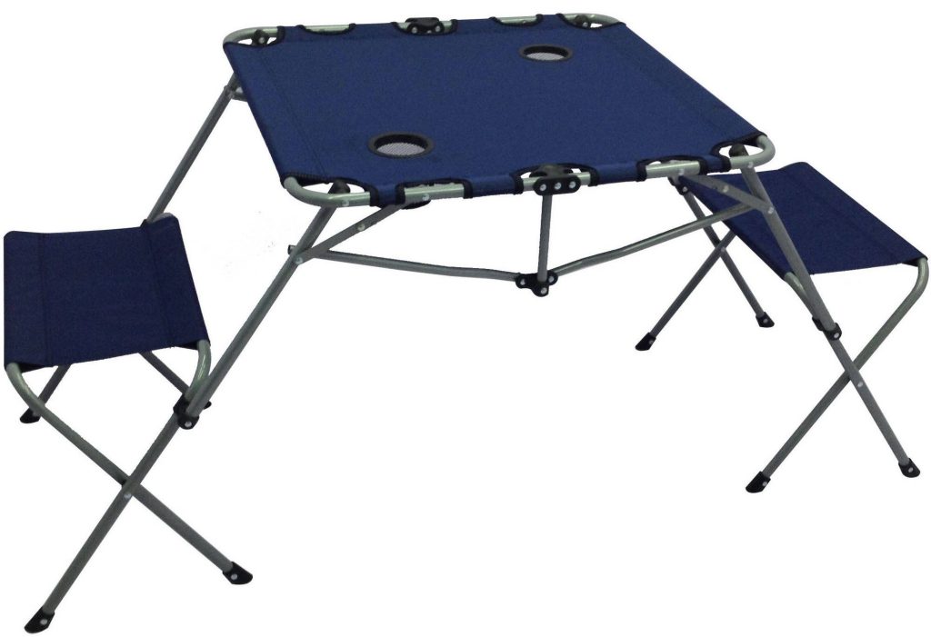 Camping table and chairs