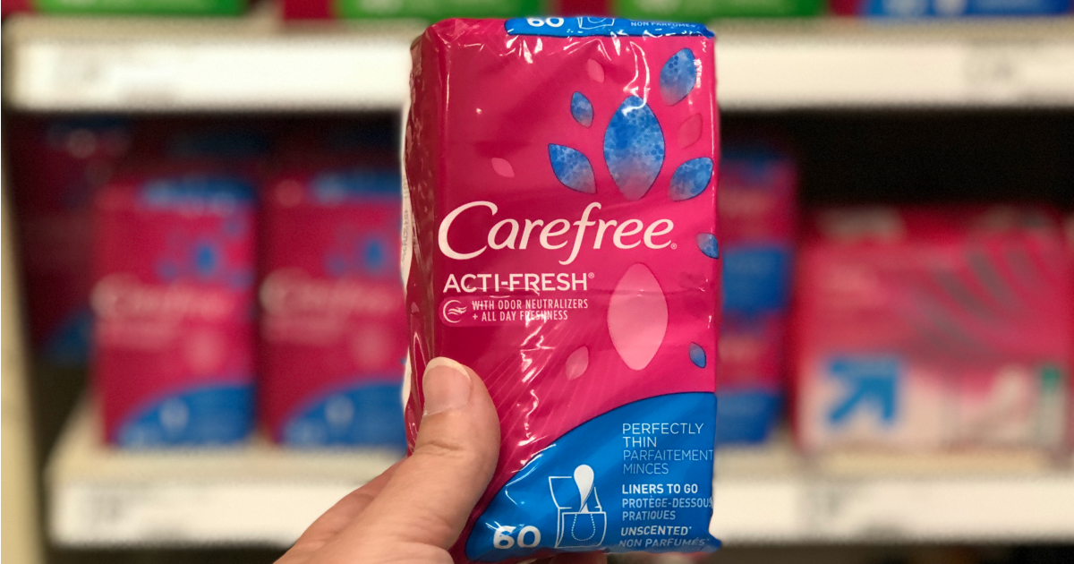 Carefree Liners 60Count Only 1.14 After Cash Back at Target