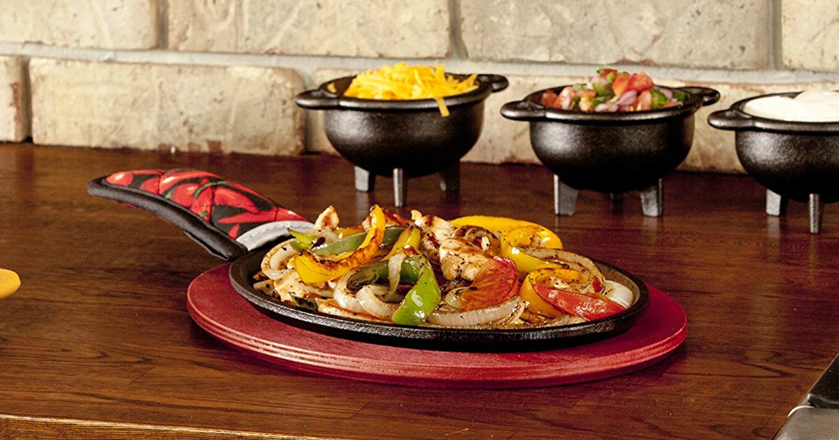 Lodge Logic Cast Iron Fajita Set Only 14.63 (Regularly 30)