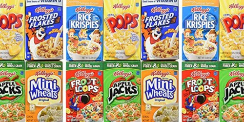Amazon: Kellogg’s Single Serve Cereal 30-Count Only $6.71 Shipped (Just 22¢ Per Box)
