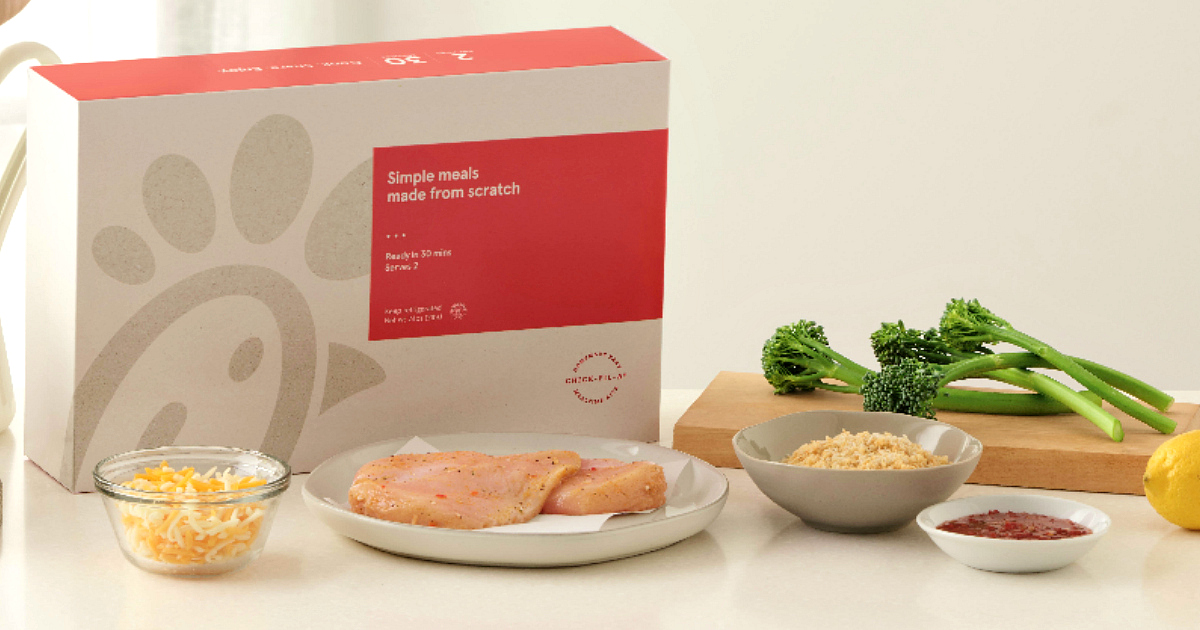 Chick-fil-a Mealtime Kit Boxes – Sample ingredients meal kit
