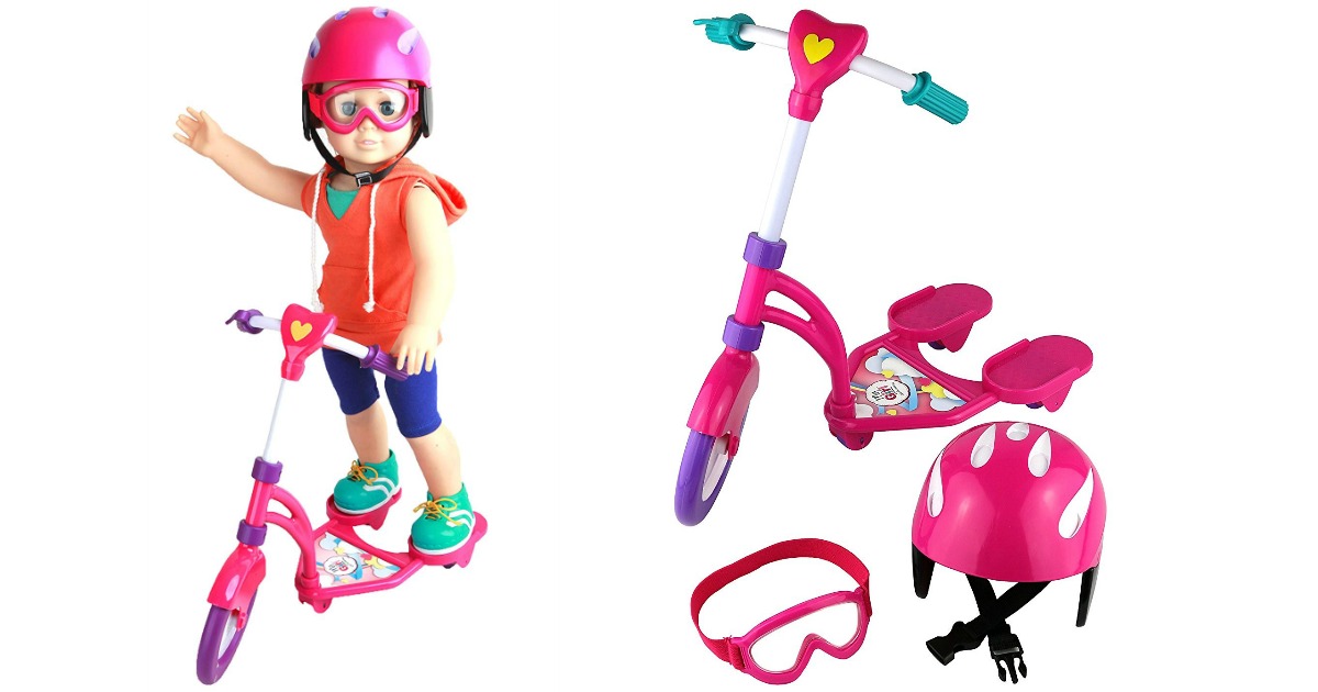 Scooter & Helmet Set Only 9.75 (Ships w/ 25 Amazon Order) Fits