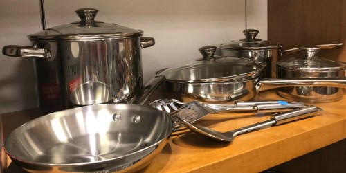 Cooks 52-Piece Stainless Steel Cookware Set Only $30.99 After JCPenney Rebate