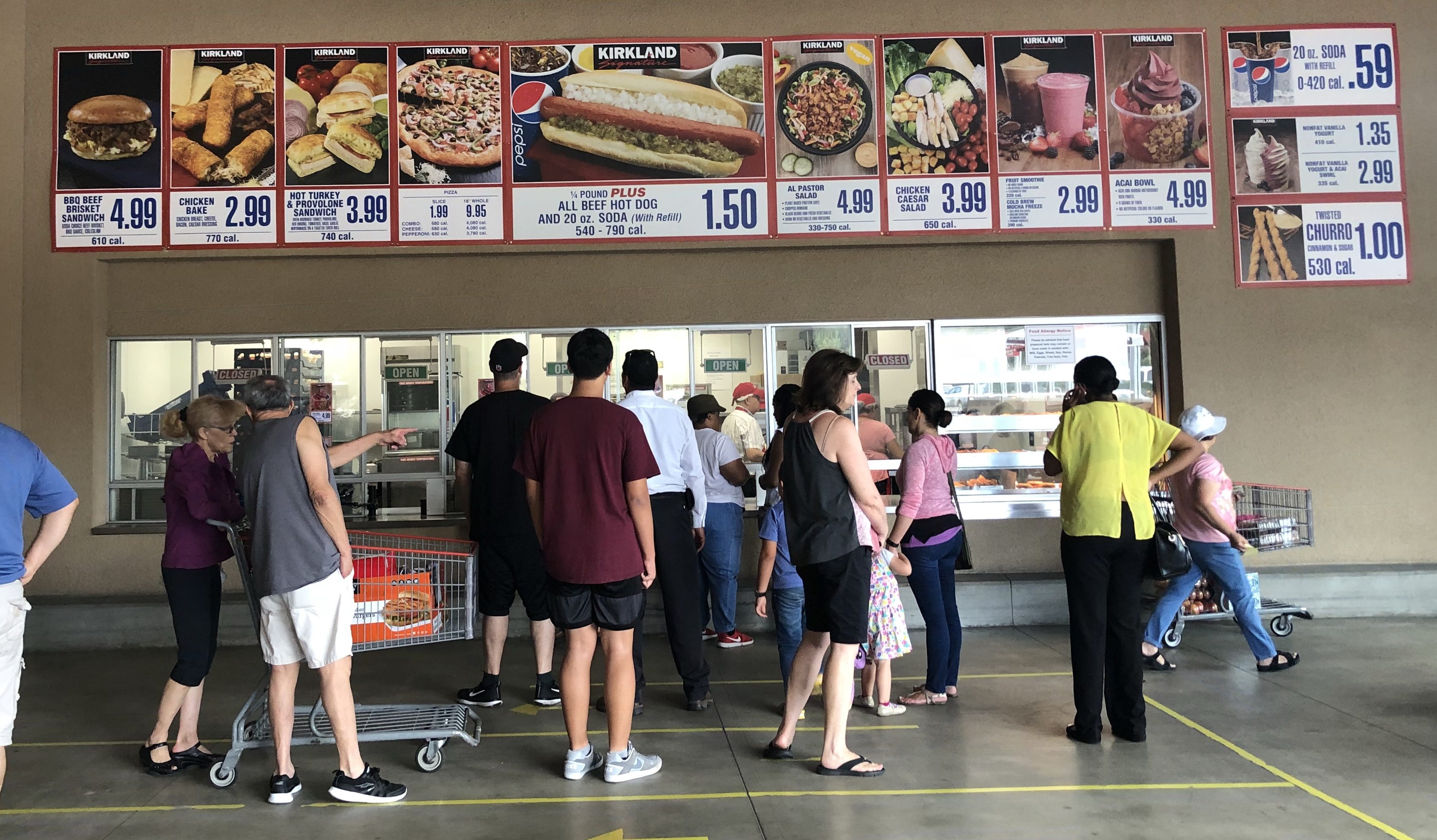 Costco pulls the polish hot dog from their menu of their food court like this one