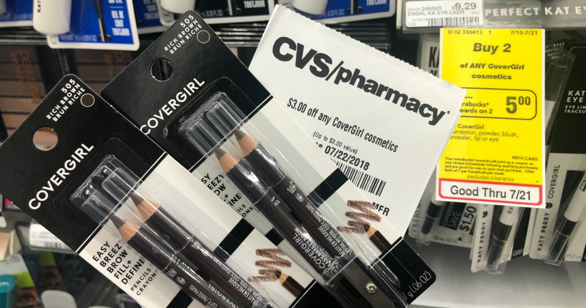 Better Than FREE CoverGirl Cosmetics After CVS Rewards Hip2Save Tested   Covergirl Brow Pencils Cvs1 