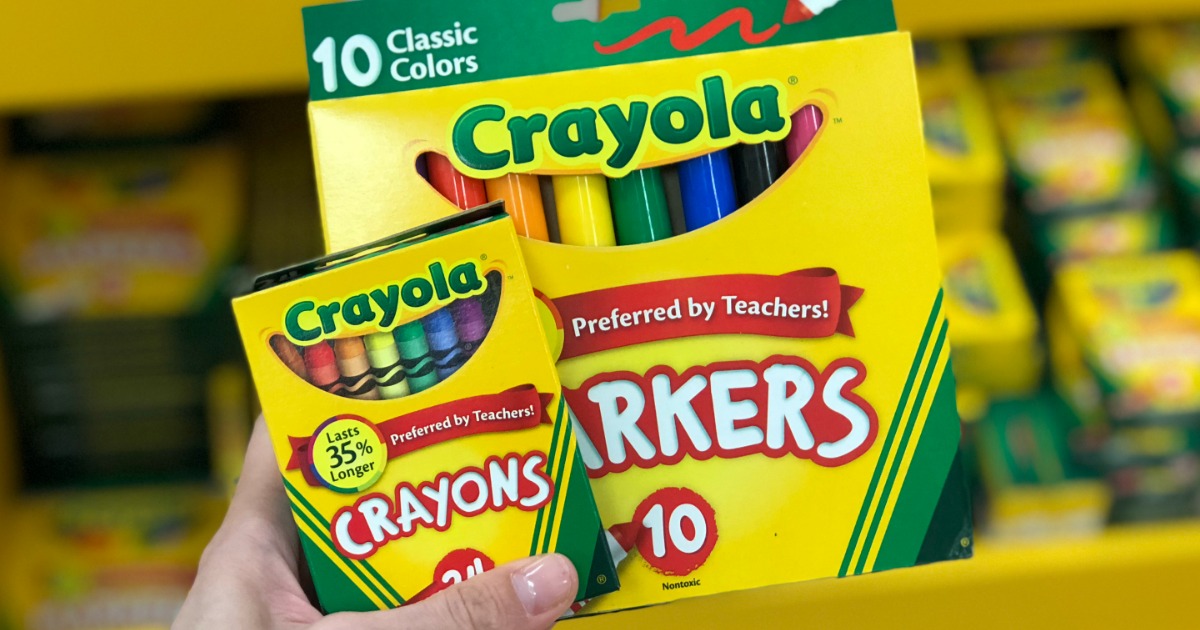 dollar general school supplies coupon - Crayola markers and crayons