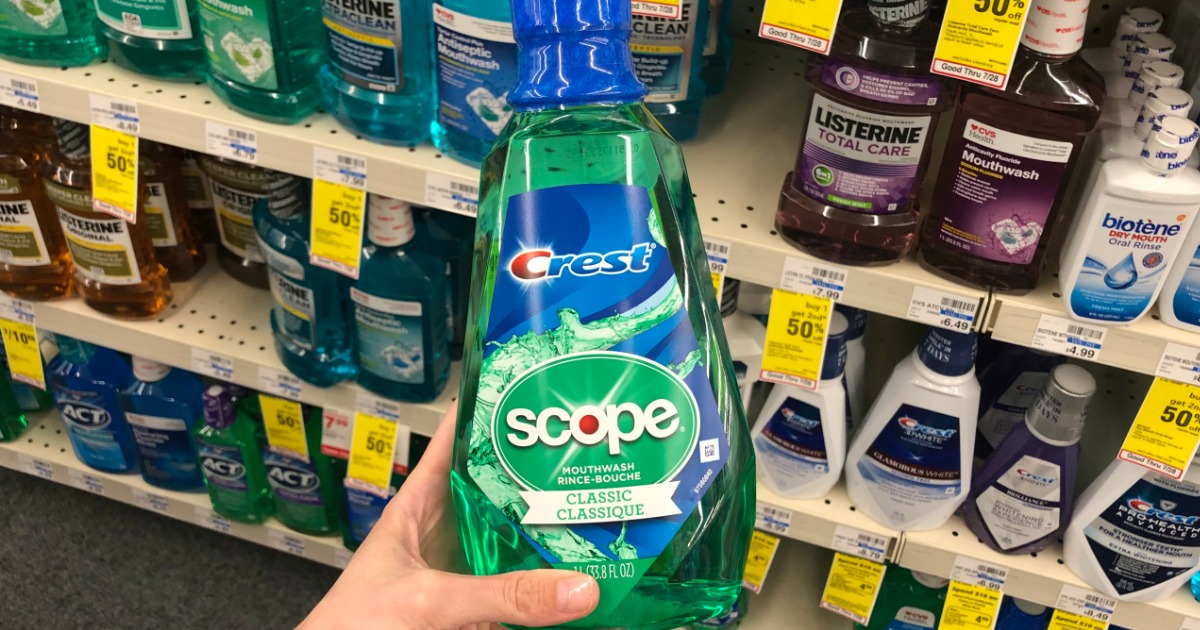 FREE Large Crest Mouthwash After CVS Rewards