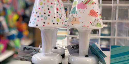 LED Printed Table Lamps Only $1 Each at Dollar Tree