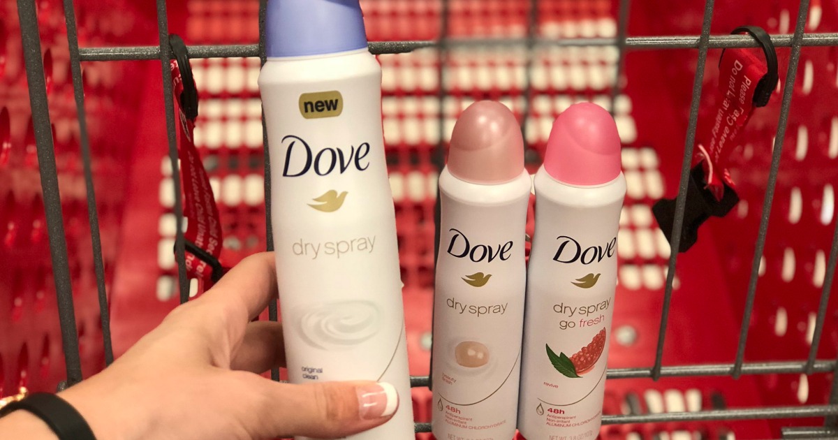 Dove Dry Spray Deodorant Only 1.77 Each After Cash Back & Target Gift Card
