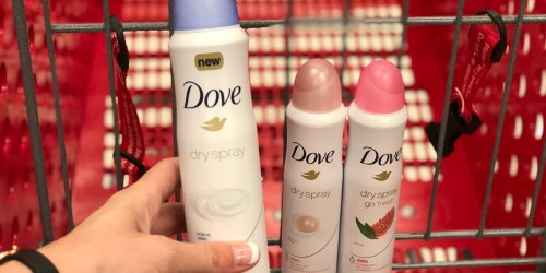 Dove Dry Spray Deodorant Only $1.77 Each After Cash Back & Target Gift Card