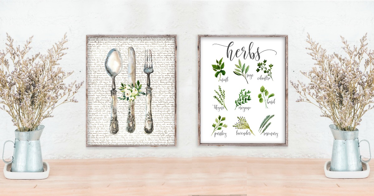 Farmhouse Kitchen Prints Only 3.28 (Regularly 15)