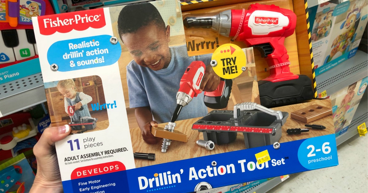 Fisher-Price Drillin’ Action Tool Toy Set 