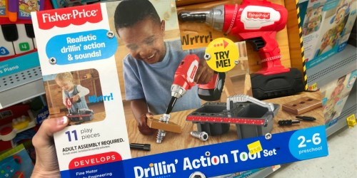 Walmart.com: Fisher Price Drillin’ Action Tool Set Only $9.94 (Regularly $19)