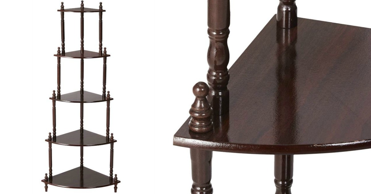 Amazon Cherry 5Tier Corner Stand Only 16.05 (Regularly 40)