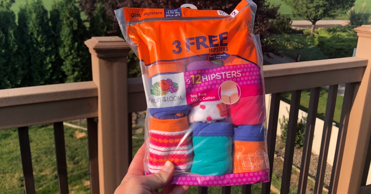 THREE Fruit of the Loom Girls Underwear 12-Packs Just $12.91 After Target  Gift Card (Only 36¢ Per Pair)