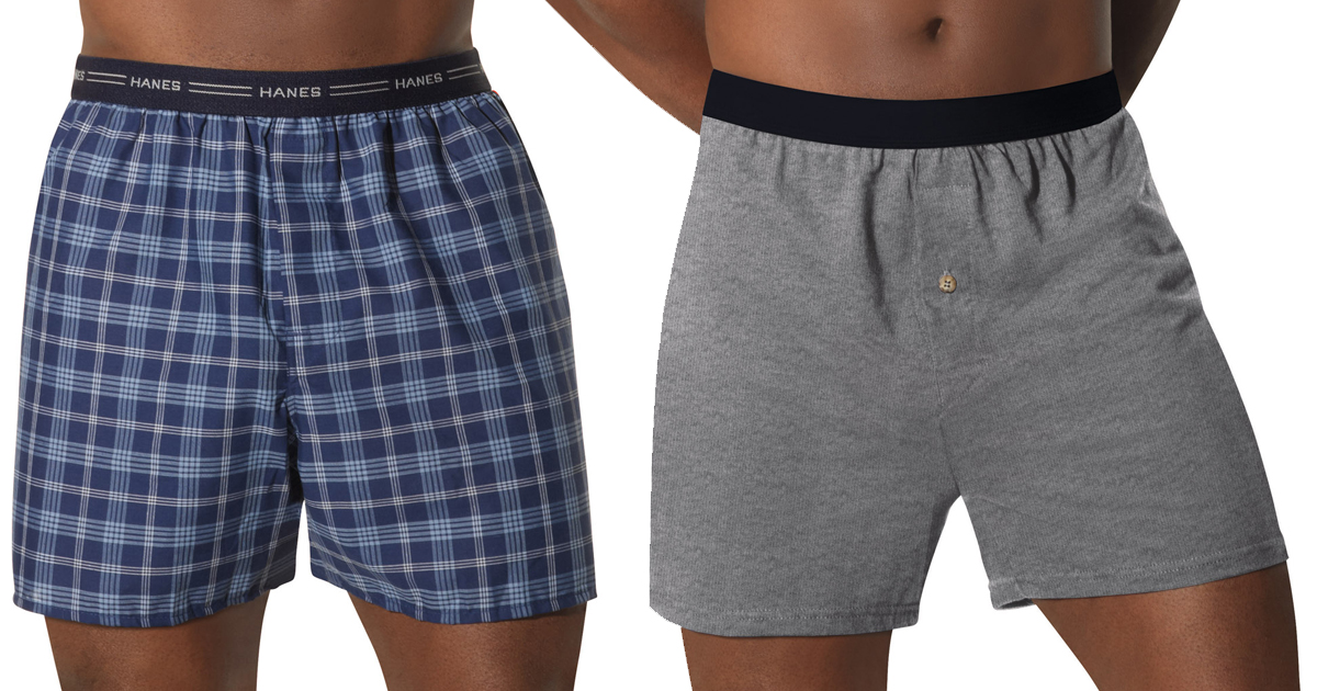 hanes boxers with pockets