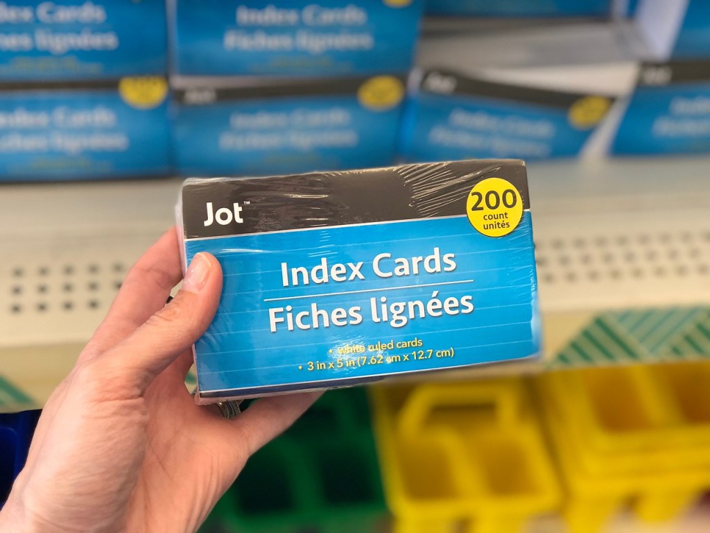 Blank Flash Cards Dollar Tree