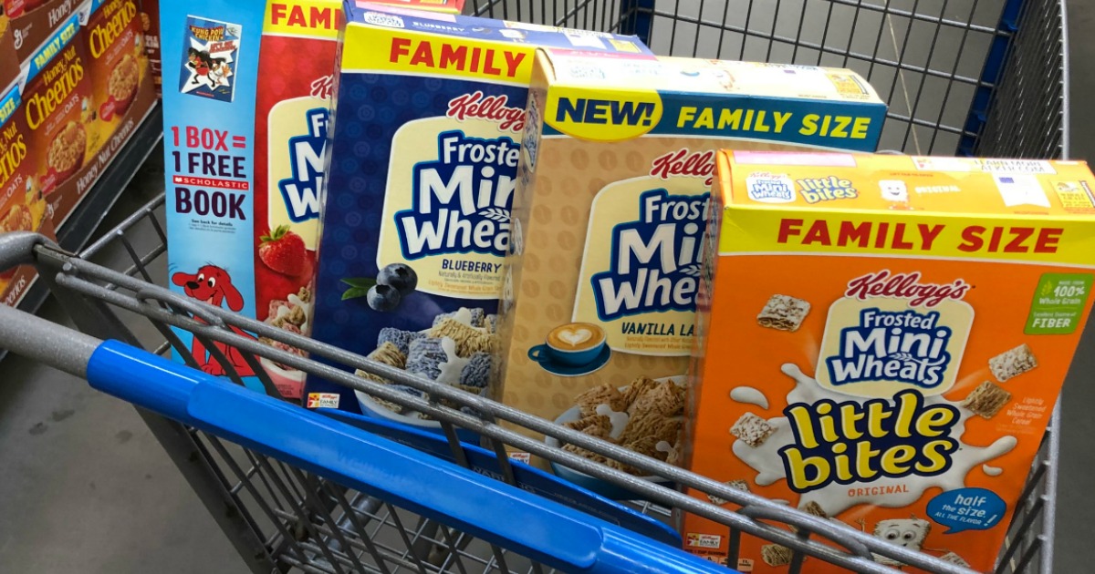 $2/4 Kellogg’s Cereals Coupon = 40% Off Frosted Mini Wheats After Cash ...