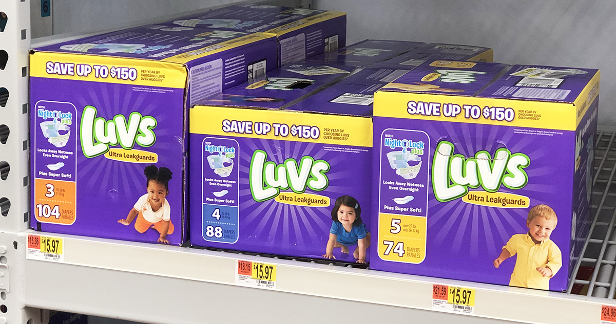 High Value LUVS Diapers Coupon = Only $3.97 at Walmart • Hip2Save