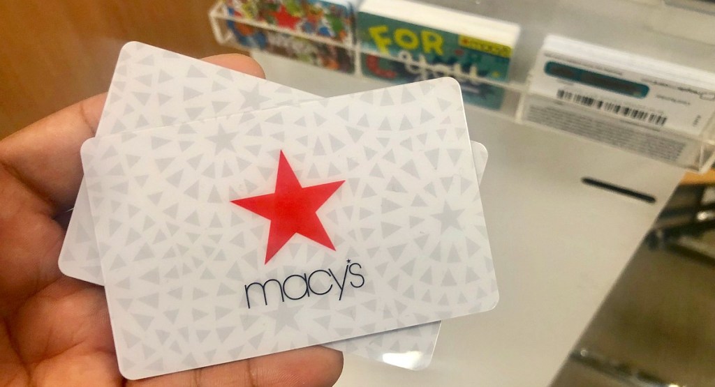macy's shopping tips — macy's gift cards in hand