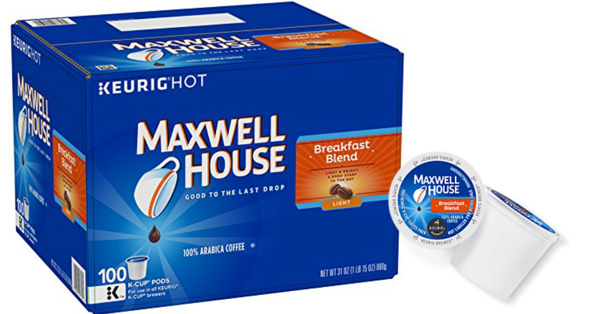 Amazon: Maxwell House Breakfast Blend 100 Count K-Cups Only $26.03 ...