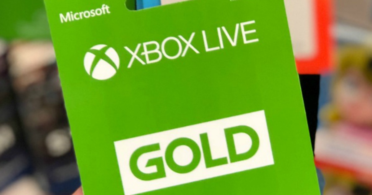 XBox Live Gold card in retail store