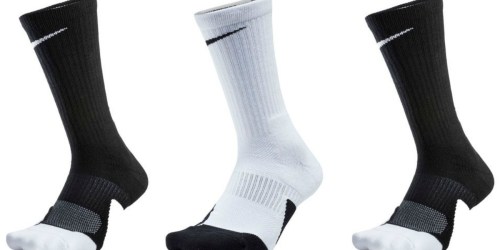 Nike Men’s Dry Elite Crew Basketball Socks Only $4.98 (Regularly $14)