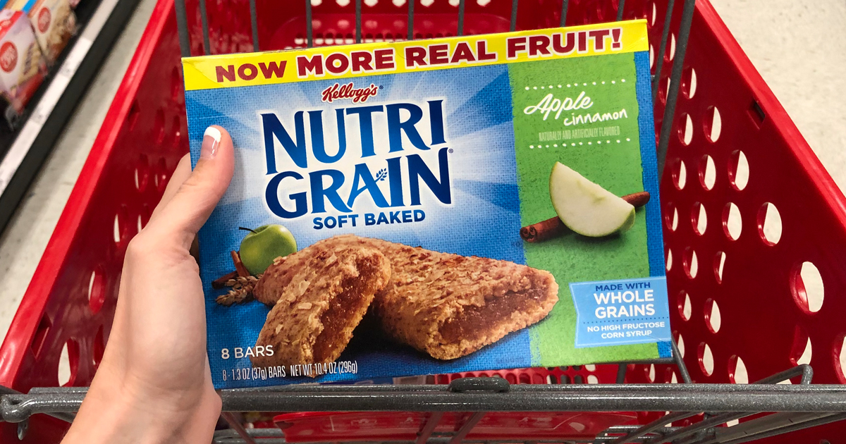 New 1/2 Kellogg's NutriGrain Bars Coupon = Only 2 Per Box at Target