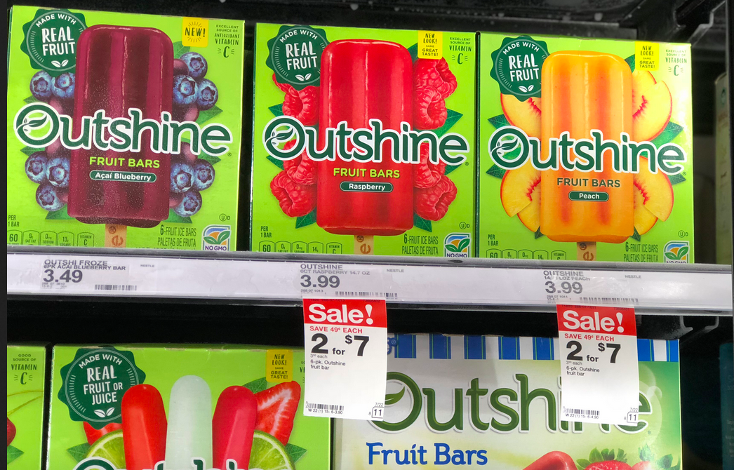 50 Off Outshine Frozen Fruit Bars at Target