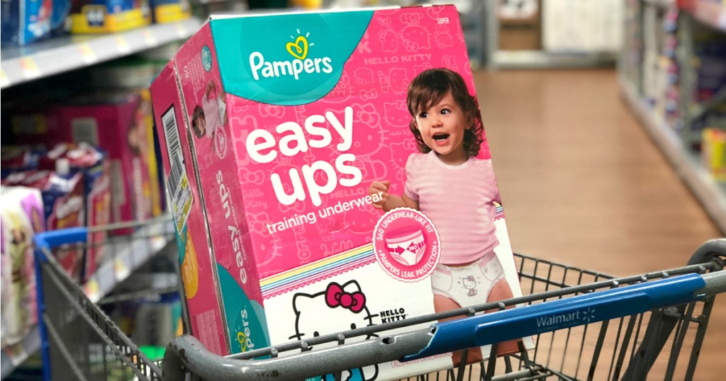 OVER $12 Off Pampers Easy Ups Training Underwear Boxes at Walmart